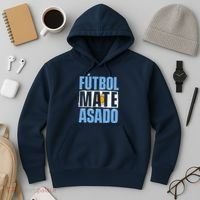 Futbol Mate Asado Argentina Soccer Lover Hoodie thumb 3