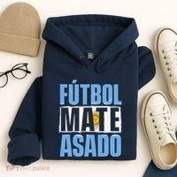 Futbol Mate Asado Argentina Soccer Lover Hoodie thumb 4