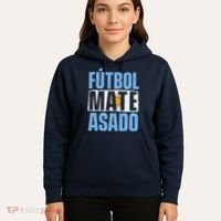 Futbol Mate Asado Argentina Soccer Lover Hoodie thumb 5