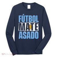 Futbol Mate Asado Argentina Soccer Lover Long Sleeve Shirt thumb 0