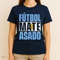 Futbol Mate Asado Argentina Soccer Lover T-Shirt thumb 4