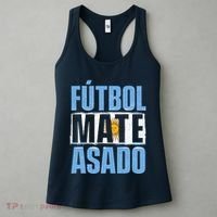 Futbol Mate Asado Argentina Soccer Lover Women's Tank Top thumb 3