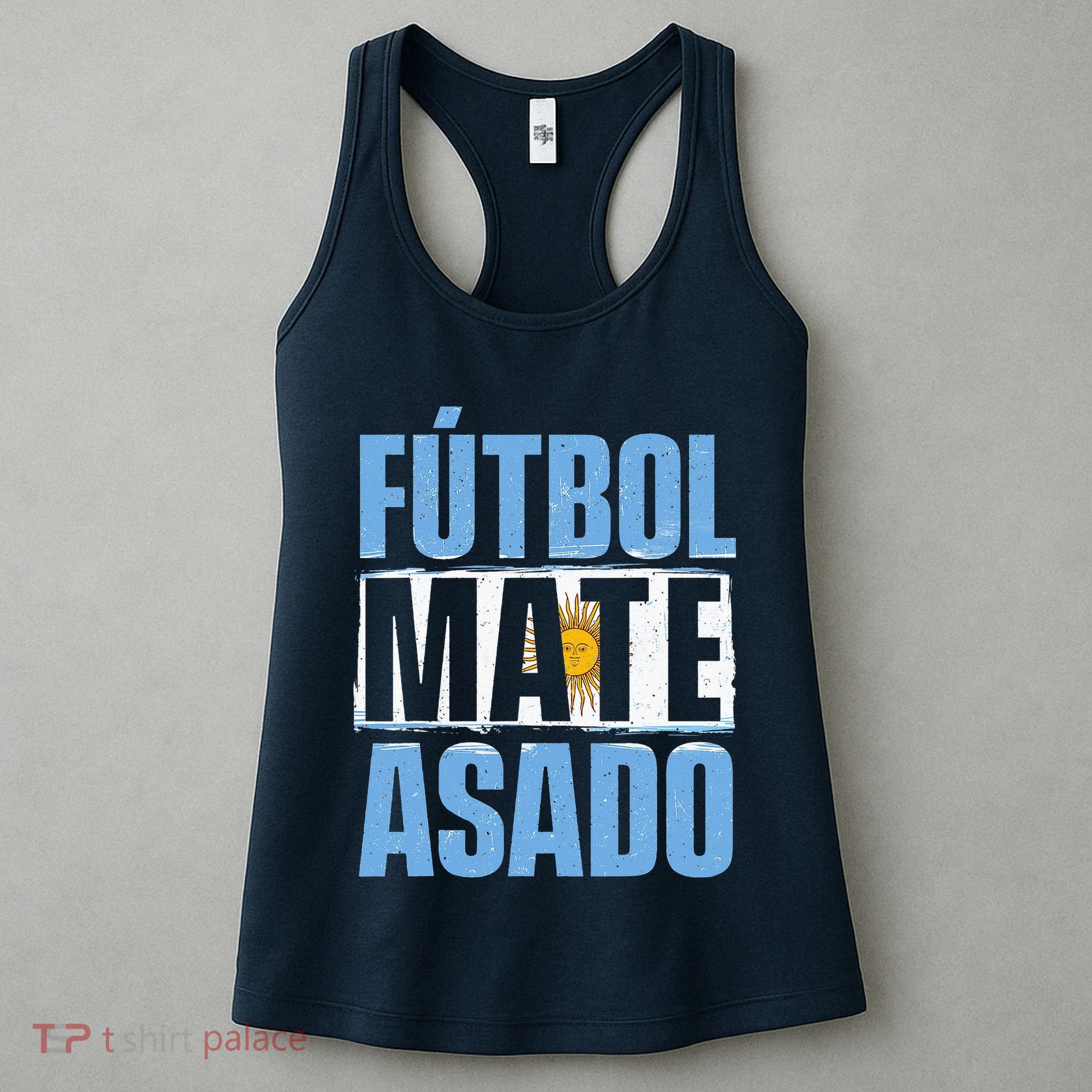 Futbol Mate Asado Argentina Soccer Lover Women's Tank Top