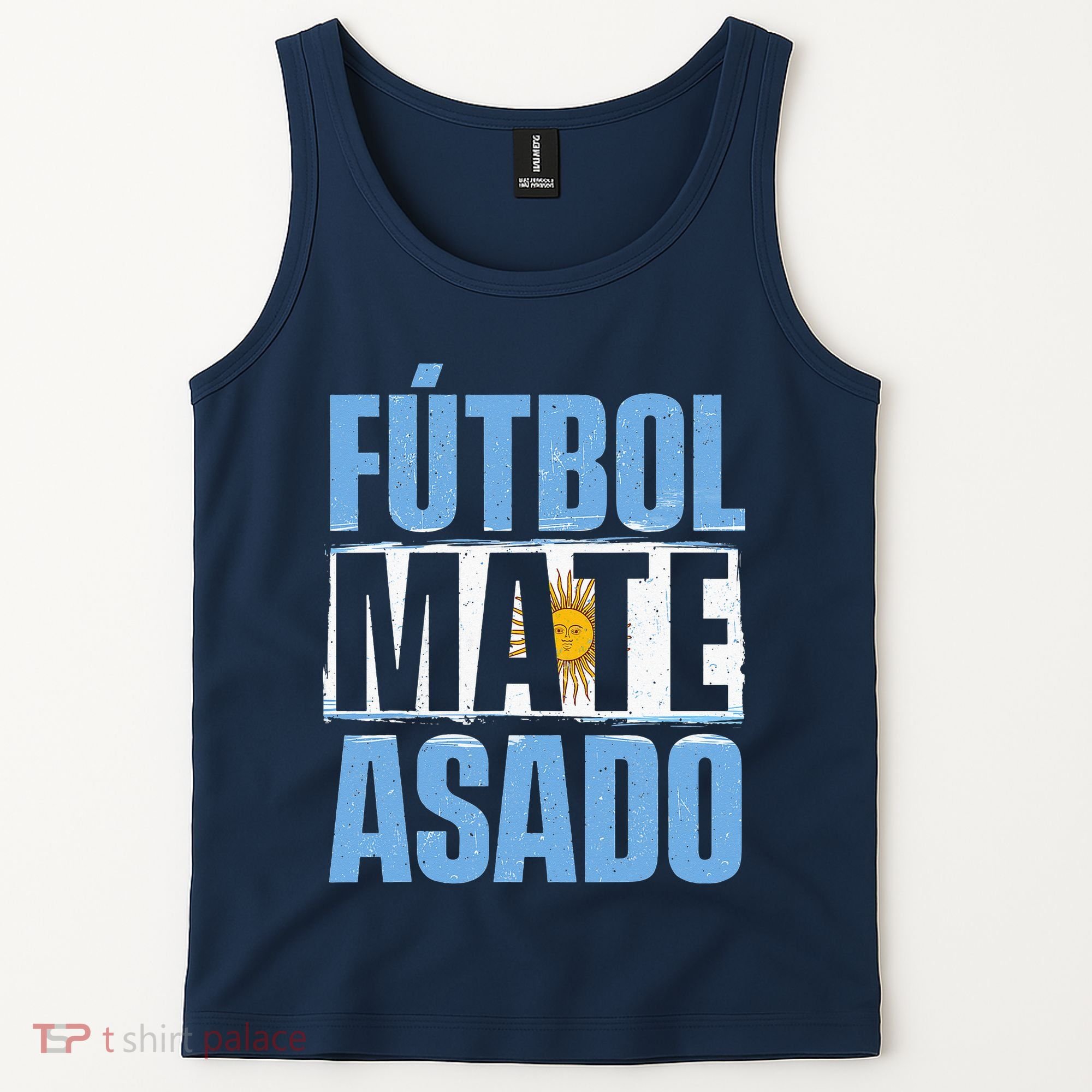 Futbol Mate Asado Argentina Soccer Lover Tank Top