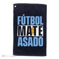 Futbol Mate Asado Argentina Soccer Lover Golf Towel thumb 0