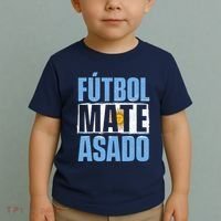 Futbol Mate Asado Argentina Soccer Lover Toddler T-Shirt thumb 2