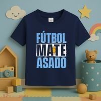 Futbol Mate Asado Argentina Soccer Lover Toddler T-Shirt thumb 3