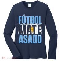 Futbol Mate Asado Argentina Soccer Lover Women's Long Sleeve Shirt thumb 0