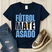 Futbol Mate Asado Argentina Soccer Lover Women's T-Shirt thumb 3