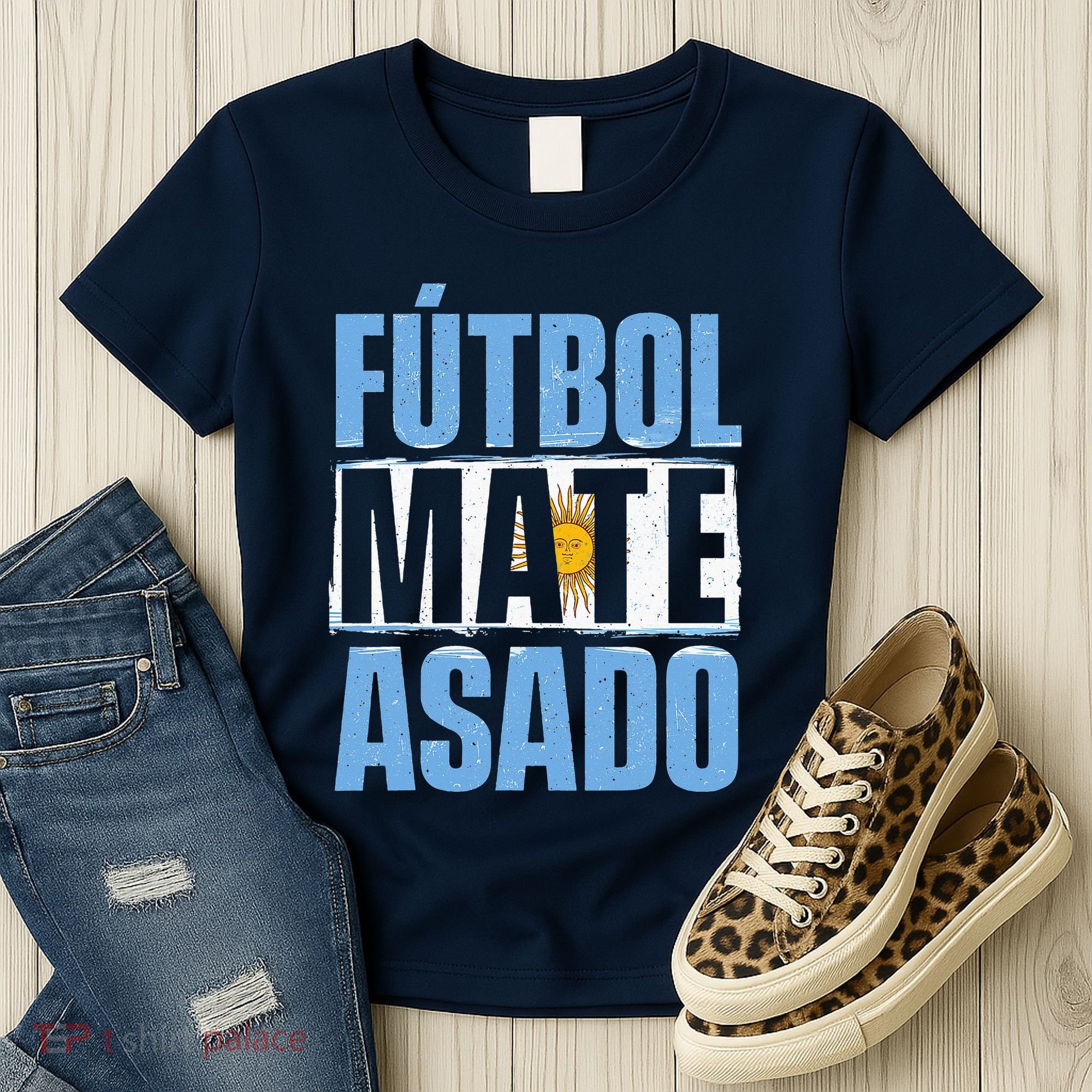 Futbol Mate Asado Argentina Soccer Lover Women's T-Shirt