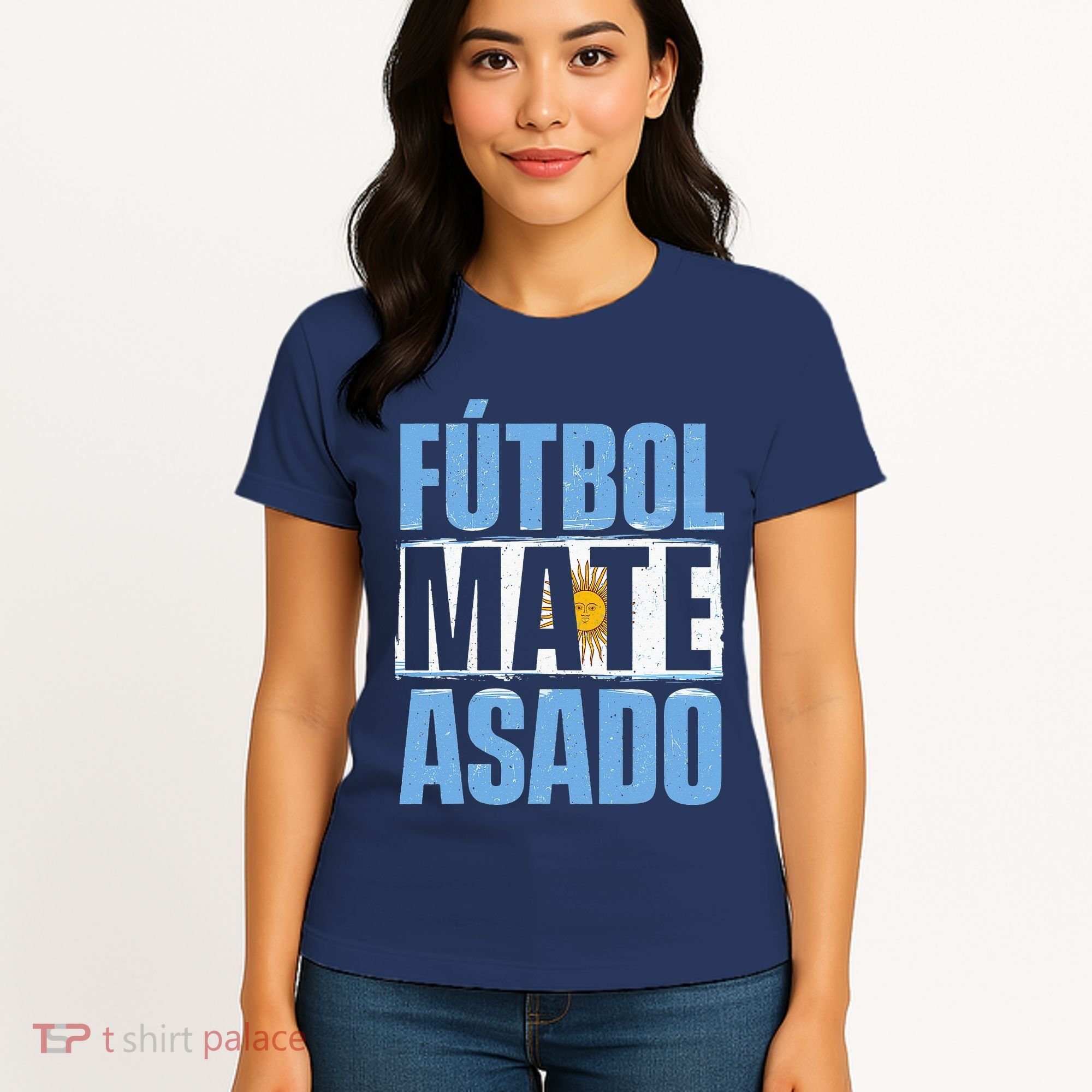 Futbol Mate Asado Argentina Soccer Lover Women's T-Shirt