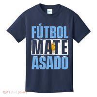 Futbol Mate Asado Argentina Soccer Lover Kids T-Shirt thumb 0