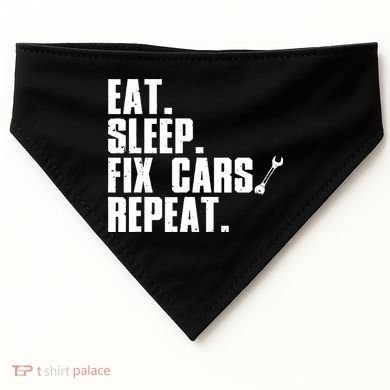 Funny Mechanic Auto Garage Automobile Car Lover USA-Made Doggie Bandana