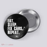 Funny Mechanic Auto Garage Automobile Car Lover Button thumb 0