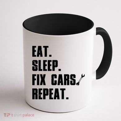 Funny Mechanic Auto Garage Automobile Car Lover Coffee Mug back