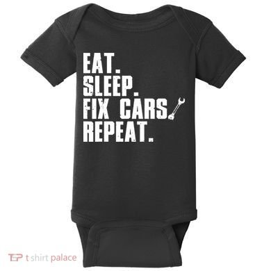 Funny Mechanic Auto Garage Automobile Car Lover Baby Bodysuit