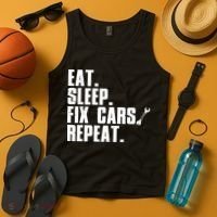 Funny Mechanic Auto Garage Automobile Car Lover Tank Top thumb 4