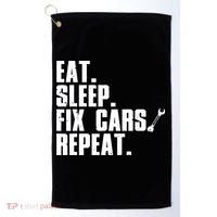 Funny Mechanic Auto Garage Automobile Car Lover Golf Towel thumb 0
