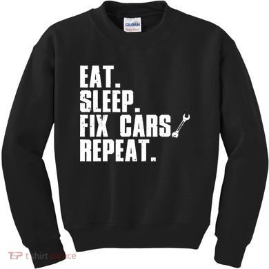 Funny Mechanic Auto Garage Automobile Car Lover Kids Sweatshirt