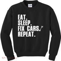 Funny Mechanic Auto Garage Automobile Car Lover Kids Sweatshirt thumb 0
