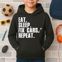 Funny Mechanic Auto Garage Automobile Car Lover Kids Hoodie thumb 2
