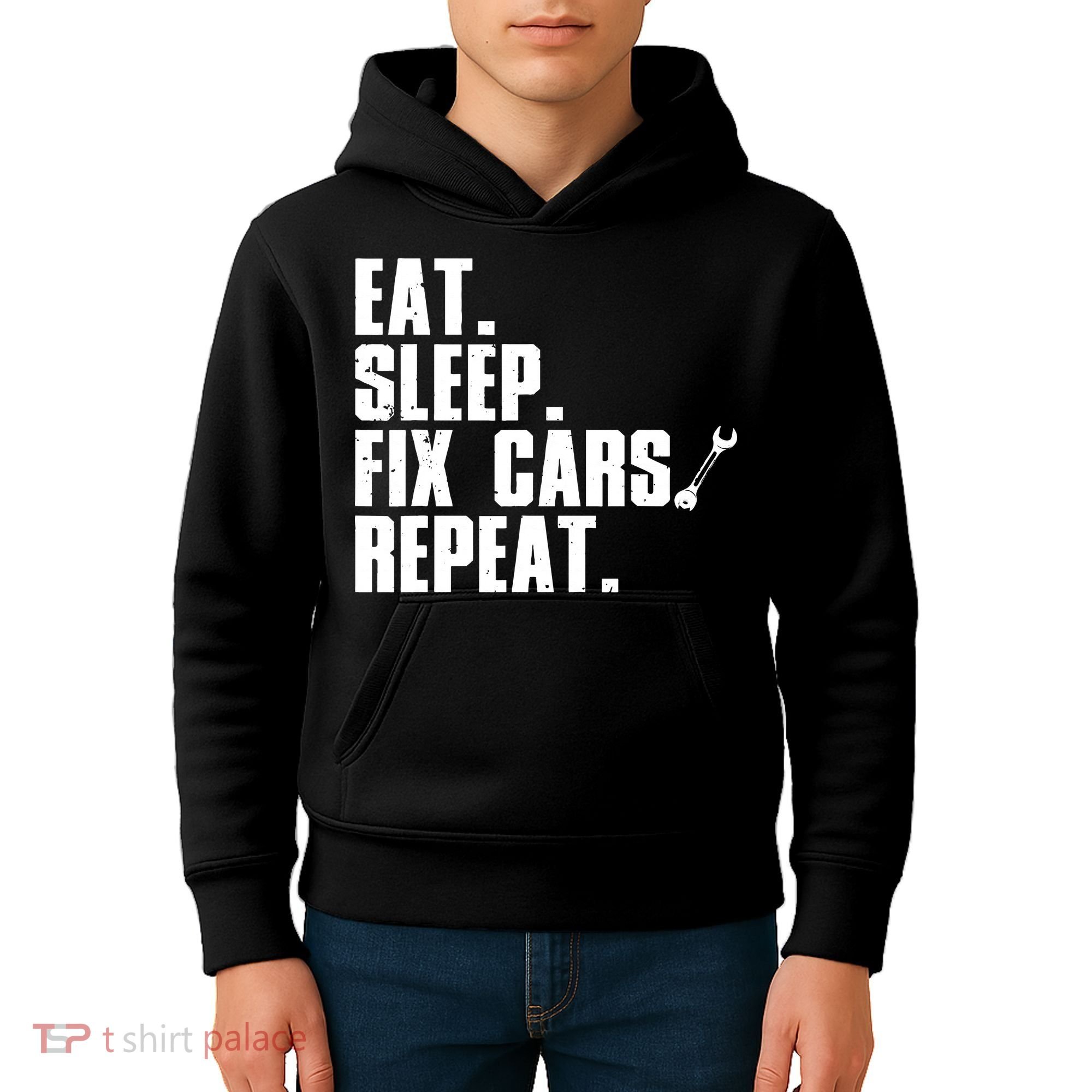 Funny Mechanic Auto Garage Automobile Car Lover Kids Hoodie