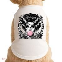 Frankenstein Monster And Bride B.U.B.B.L.E G.U.M Funny Halloween Doggie Tank thumb 0
