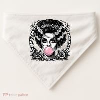 Frankenstein Monster And Bride B.U.B.B.L.E G.U.M Funny Halloween USA-Made Doggie Bandana thumb 0