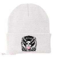Frankenstein Monster And Bride B.U.B.B.L.E G.U.M Funny Halloween Beanie thumb 0