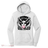 Frankenstein Monster And Bride B.U.B.B.L.E G.U.M Funny Halloween Women's Hoodie thumb 0
