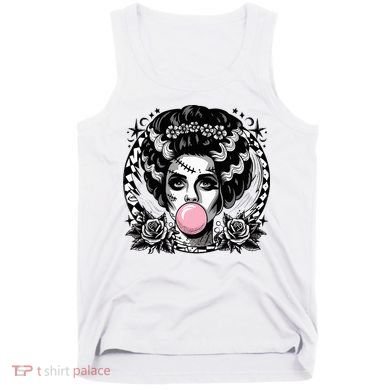 Frankenstein Monster And Bride B.U.B.B.L.E G.U.M Funny Halloween Tank Top