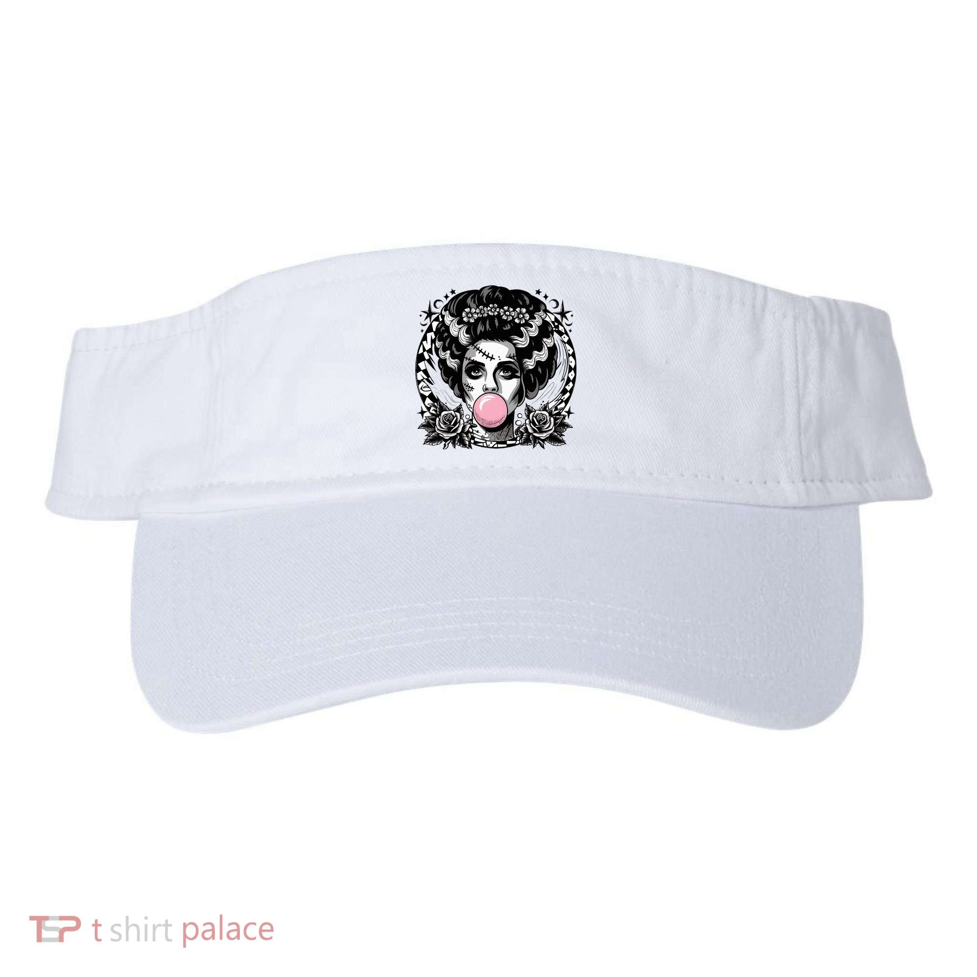 Frankenstein Monster And Bride B.U.B.B.L.E G.U.M Funny Halloween Visor