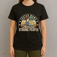 Foster Mom Appreciation Build Strong People Foster Care T-Shirt thumb 4