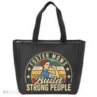 Foster Mom Appreciation Build Strong People Foster Care Tote Bag thumb 0