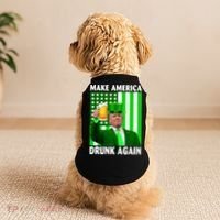 Funny Make America Drunk Again Trump Patricks Day Doggie Tank thumb 2