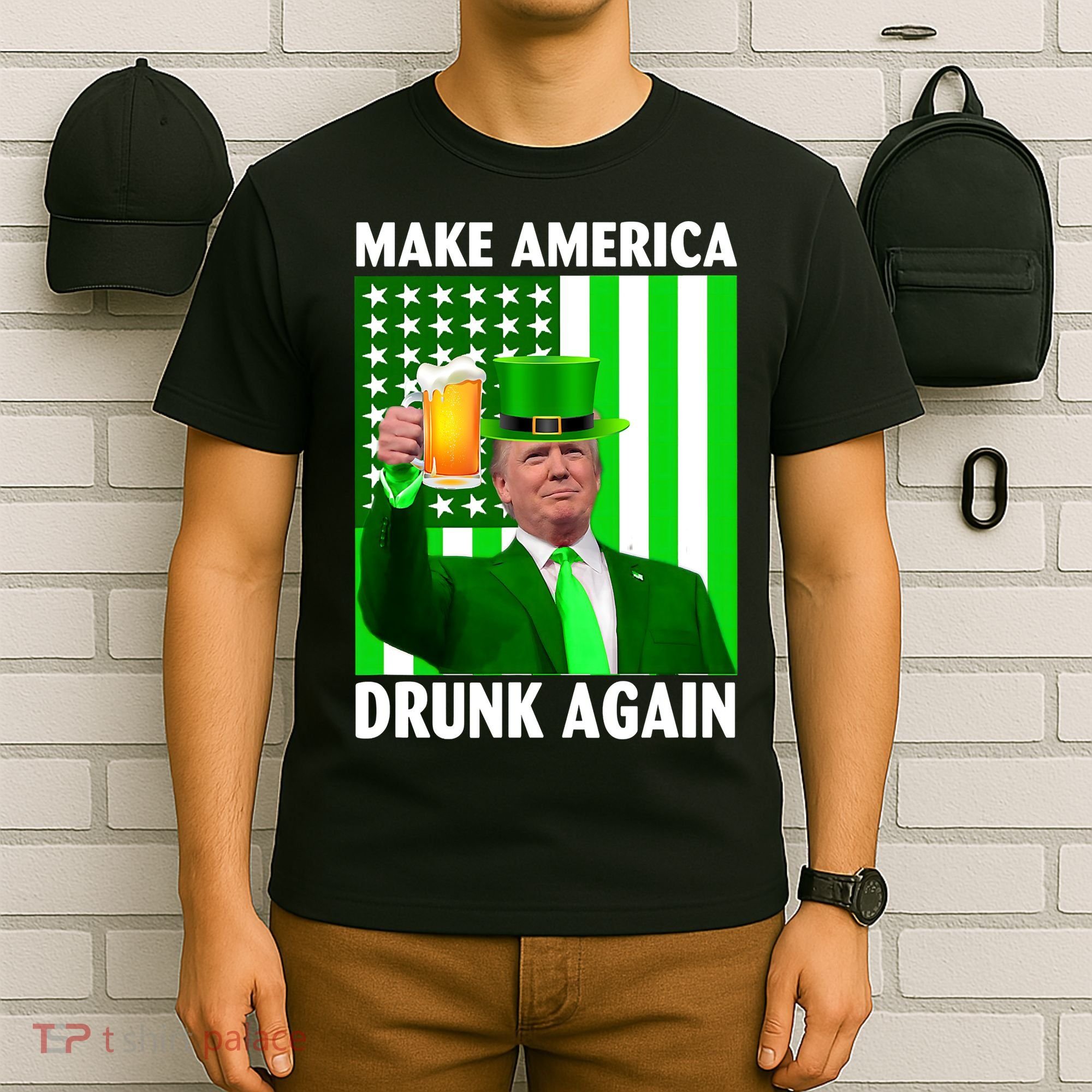 Funny Make America Drunk Again Trump Patricks Day T-Shirt