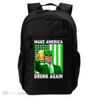 Funny Make America Drunk Again Trump Patricks Day Backpack thumb 0