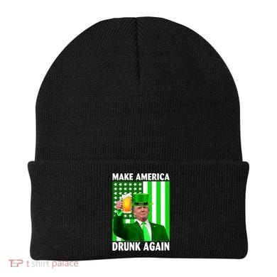 Funny Make America Drunk Again Trump Patricks Day Beanie
