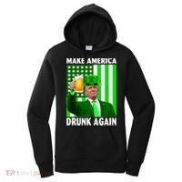 Funny Make America Drunk Again Trump Patricks Day Women's Hoodie thumb 0