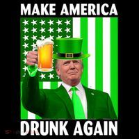 Funny Make America Drunk Again Trump Patricks Day Toddler Hoodie thumb 2