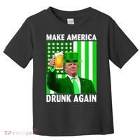 Funny Make America Drunk Again Trump Patricks Day Toddler T-Shirt thumb 0