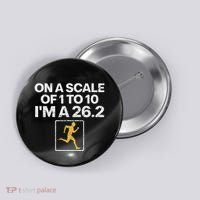 Funny Marathon Art Women Marathon Finisher 26.2 Running Button thumb 0