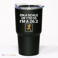 Funny Marathon Art Women Marathon Finisher 26.2 Running Tumbler thumb 0