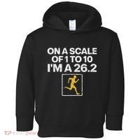 Funny Marathon Art Women Marathon Finisher 26.2 Running Toddler Hoodie thumb 0