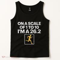 Funny Marathon Art Women Marathon Finisher 26.2 Running Tank Top thumb 2