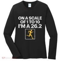 Funny Marathon Art Women Marathon Finisher 26.2 Running Women's Long Sleeve Shirt thumb 0