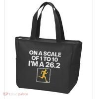 Funny Marathon Art Women Marathon Finisher 26.2 Running Tote Bag thumb 3