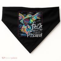 Faith Make All Things Are Possible Hummingbird Christian USA-Made Doggie Bandana thumb 0