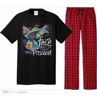 Faith Make All Things Are Possible Hummingbird Christian Pajama Set thumb 0