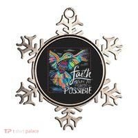 Faith Make All Things Are Possible Hummingbird Christian Ornament thumb 0